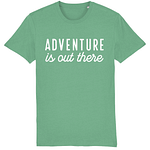 'Adventure is out there' slogan T-shirt (adults)