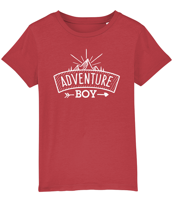 Adventure Boy logo tee red