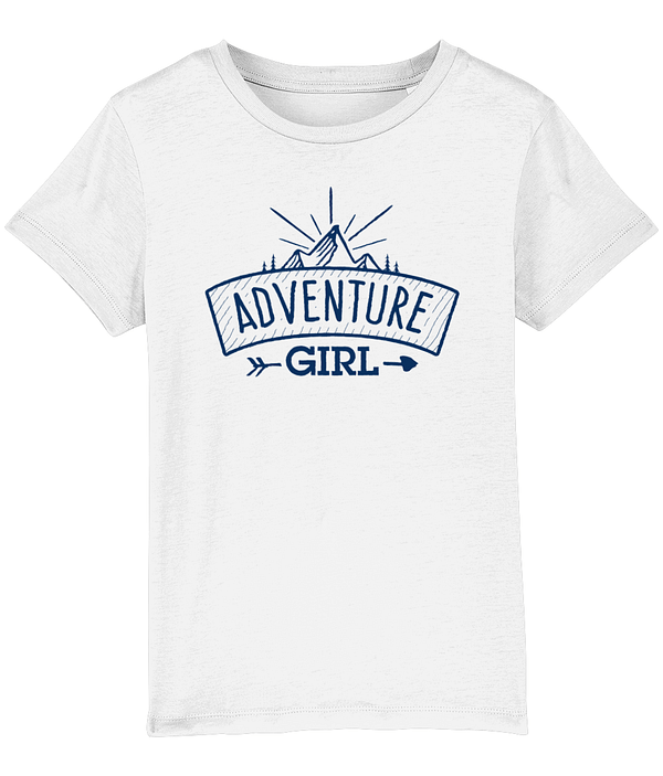 Adventure girl logo tee white